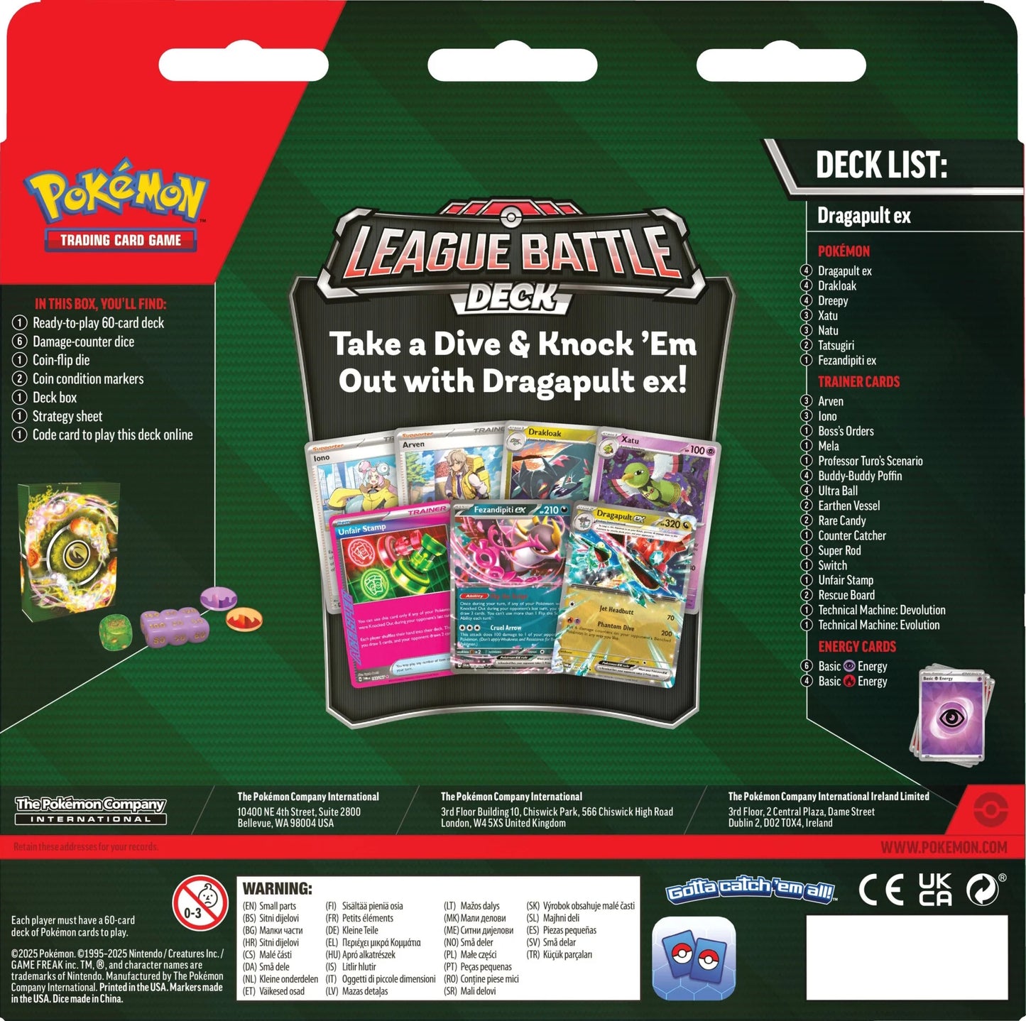 Pokemon - ex League Battle Deck - Dragapult ex April Pre Order