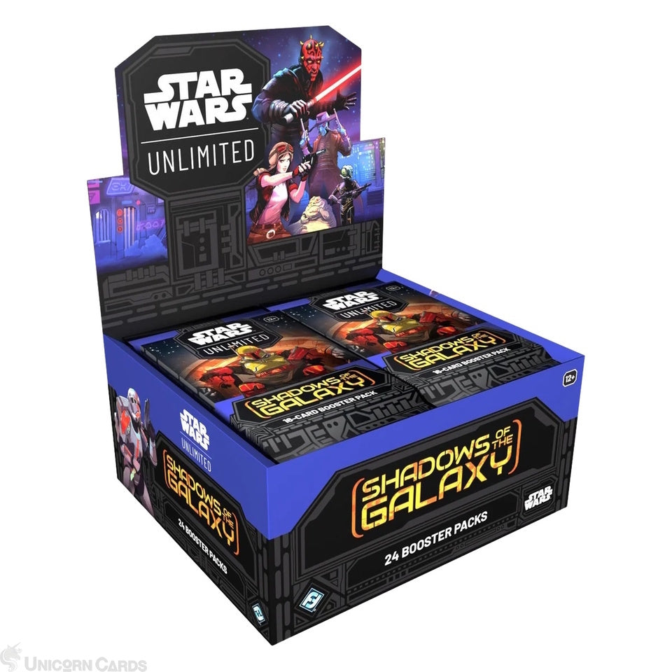 Star Wars: Unlimited - Shadows of the Galaxy Booster Display Box (24 Packs): Pre-Order - July 12, 2024